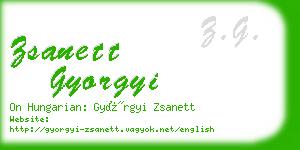 zsanett gyorgyi business card